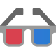 3d glasses icon