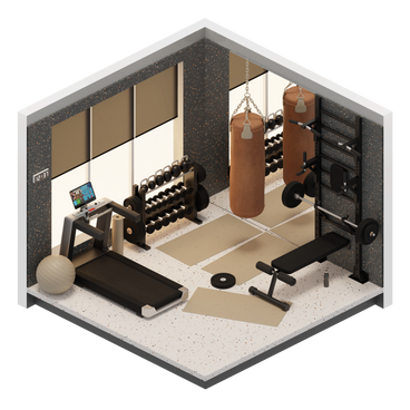 3D Rooms Style Vector Illustrations in PNG and SVG