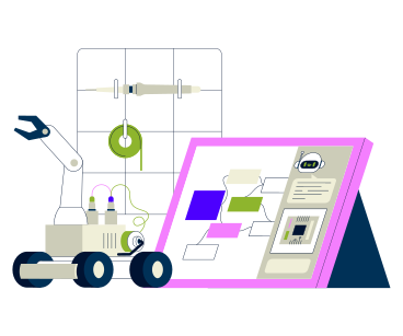 Robotics in education and robot programming PNG, SVG